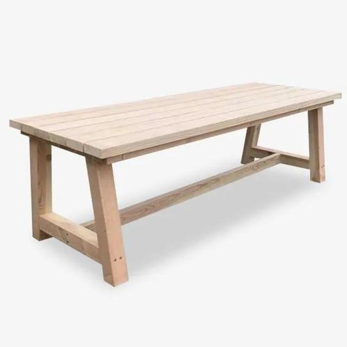 Mooie robuuste tuintafel douglas diverse lengtes, Tuin en Terras, Tuintafels, Nieuw, Rond, Hout, Ophalen