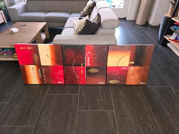 3 Luik schilderij canvas