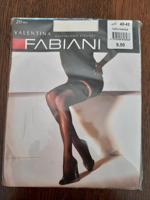 fabiani wolwitte 20d stay ups met breed kanten boord 40-42, Kleding | Dames, Leggings, Maillots en Panty's, Nieuw, Panty, Maat 40/42 (M)