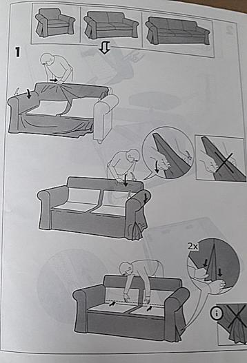 Ikea EKTORP 2-zitsbankovertrekhoezenset - afbeelding 4 Ikea EKTORP 2-zitsbankovertrekhoezenset - afbeelding 4
