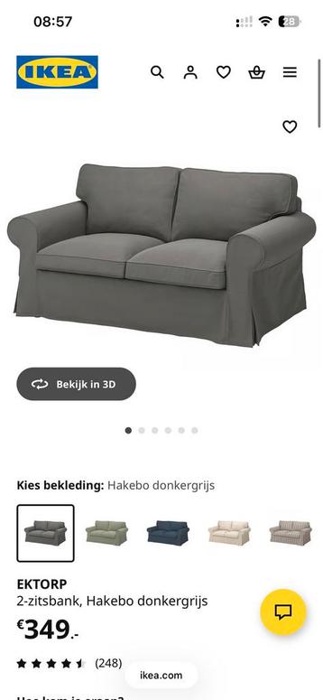 IKEA Ektorp 2-zitsbank - 180x90x90 cm - afbeelding 3 IKEA Ektorp 2-zitsbank - 180x90x90 cm - afbeelding 3