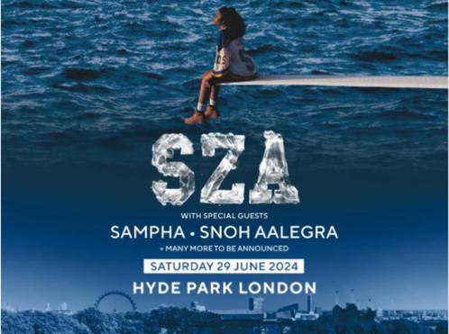 SZA concertkaarten + overnachting Hyde Park Londen, 29 juni, Tickets en Kaartjes, Evenementen en Festivals, Twee personen