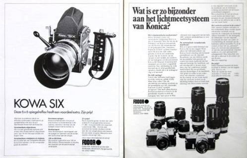 22 vintage advertenties reclames camera fototoestel 1972-76, Verzamelen, Fotografica en Filmapparatuur, 1960 tot 1980, Ophalen