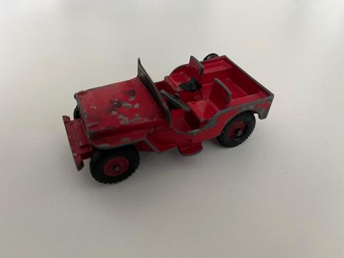 Dinky Toys Willys Jeep (rood), Hobby en Vrije tijd, Modelauto's | 1:43, Gebruikt, Auto, Dinky Toys, Ophalen of Verzenden