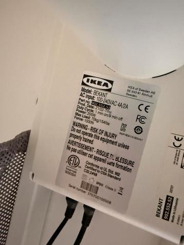 IKEA Bekant Zit/sta bureau 120x80cm Elektrisch Verstelbaar - afbeelding 2 IKEA Bekant Zit/sta bureau 120x80cm Elektrisch Verstelbaar - afbeelding 2