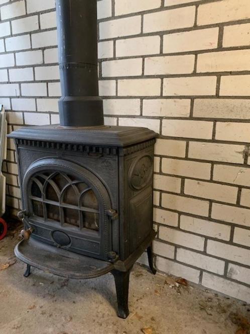 Jotul F3 Gietijzeren houtkachel, Huis en Inrichting, Kachels, Gebruikt, Vrijstaand, Houtkachel, Hout, Ophalen