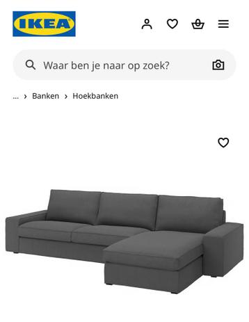 4 zitsbank met chaise lonque , Kivik IKEA - afbeelding 5 4 zitsbank met chaise lonque , Kivik IKEA - afbeelding 5