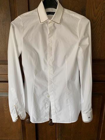 Exclusieve blouse van Dsquared, wit, maat 44=38. 