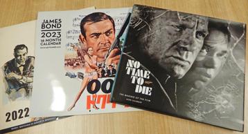 BOEK No time to die 007 + 2 James Bond kalenders 26 posters