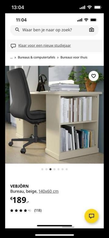 Mooi bureau met fijn bureaustoel - afbeelding 6 Mooi bureau met fijn bureaustoel - afbeelding 6