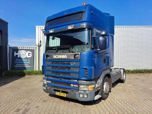 Scania R164-480 MEGA NL Kenteken (bj 2001), Auto's, Vrachtwagens, Bedrijf, Scania, Diesel, Euro 3, Handgeschakeld, Blauw, Achterwielaandrijving