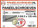 PANEELSCHROEVEN EN DIVERSE GEVELPLAATBEVESTIGERS, Ophalen, Nieuw