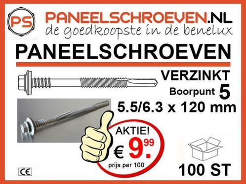 PANEELSCHROEVEN EN DIVERSE GEVELPLAATBEVESTIGERS, Doe-het-zelf en Verbouw, Dakpannen en Dakbedekking, Nieuw, Ophalen