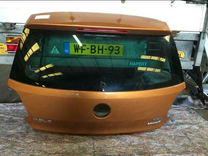 Achterklep VW Polo 6R  6C BJ2016 met privacy glas  goud, Auto-onderdelen, Carrosserie en Plaatwerk, Achterklep, Achter, Gebruikt