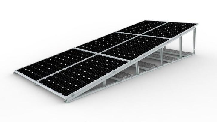 Ruimtebesparend systeem voor plat dak. 1 tot 5 boven elkaar!, Doe-het-zelf en Verbouw, Zonnepanelen en Toebehoren, Nieuw, Ophalen of Verzenden