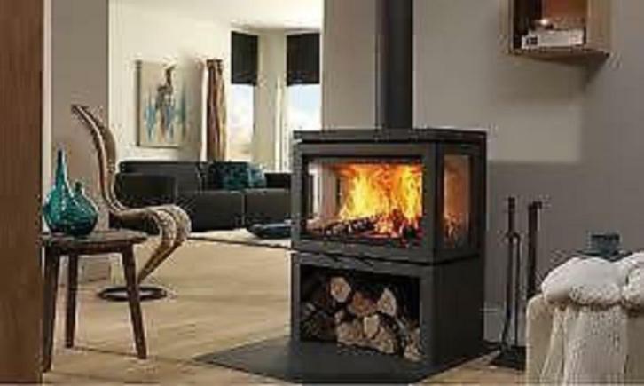 Dik Geurts Vidar Triple houtkachel 7kW, Huis en Inrichting, Kachels, Nieuw, Vrijstaand, Hout