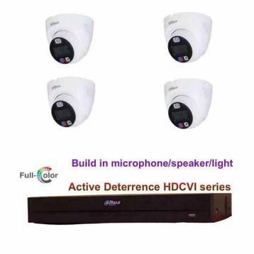 5MP Dahua Full-color Active Deterrence WizSense HDCVI set beschikbaar voor biedingen