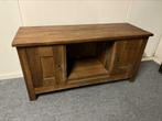 Eiken tv meubel nr 8. 129x42x60 cm., Ophalen of Verzenden, Zo goed als nieuw