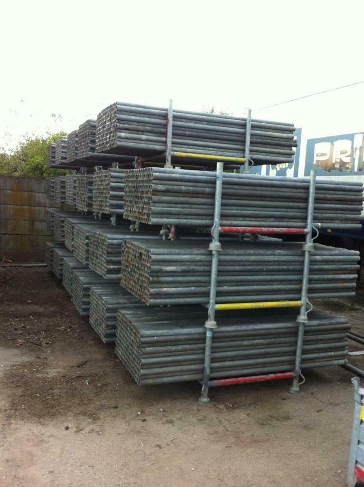 Steigerbuizen,steigerpijpen,pijpen,steigermateriaal,buizen, Doe-het-zelf en Verbouw, Steigers, Zo goed als nieuw, Gevelsteiger