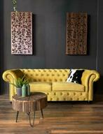 Ruim Assortiment nieuwe Chesterfield meubelen. 100% rundleer, Ophalen of Verzenden, Rechte bank, 200 tot 250 cm, Driepersoons