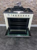 Prachtige Boretti Fornuis 5 pits crème met Frytop 90 cm, 60 cm of meer, Ophalen of Verzenden, Zo goed als nieuw, Energieklasse A of zuiniger