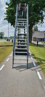 Stalen trap antraciet hoog 3,2mtr nog2810, Nieuw, Ophalen of Verzenden, Trap