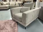 Luxe Velvet Fauteuil Beige - NIEUW - UNIEK, 100 tot 125 cm, Nieuw, 75 tot 100 cm, Stof