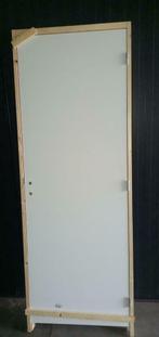 Nieuwe vlakke stompe binnendeur - Deur met vurenhout kozijn!, Nieuw, 80 tot 100 cm, Ophalen of Verzenden, Hout