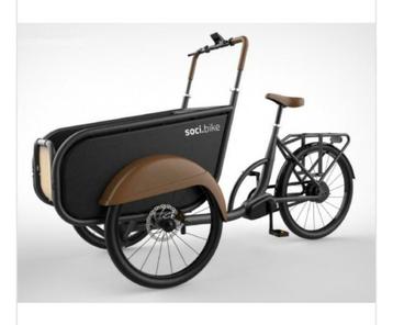 SOCI.BIKE BAKFIETS GRAFIET ZWART   beschikbaar voor biedingen