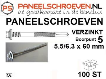 PANEELSCHROEVEN EN DIVERSE BEVESTIGERS OP VOORRAAD.