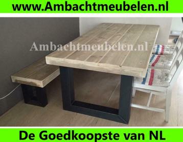 steigerhout eettafel  SHOWROOM ELKE DAG OPEN