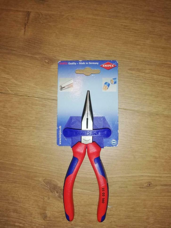 knipex Combinatietang 25 02 160 gepolijst met tweekleurige m, Doe-het-zelf en Verbouw, Gereedschap | Handgereedschap, Nieuw, Ophalen of Verzenden