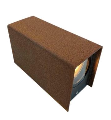 Buitenlamp van Corten, op & neer schijnend zeer robuust  beschikbaar voor biedingen