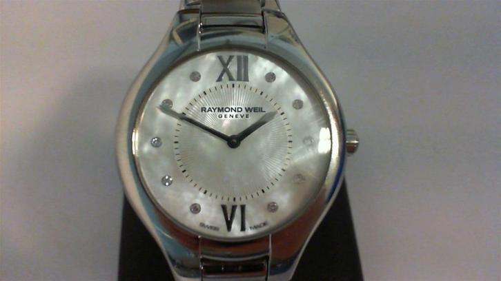 Raymond Weil Noemia  Met Saffier Diamant Mother of Pearl, Sieraden, Tassen en Uiterlijk, Horloges | Dames, Zo goed als nieuw, Polshorloge