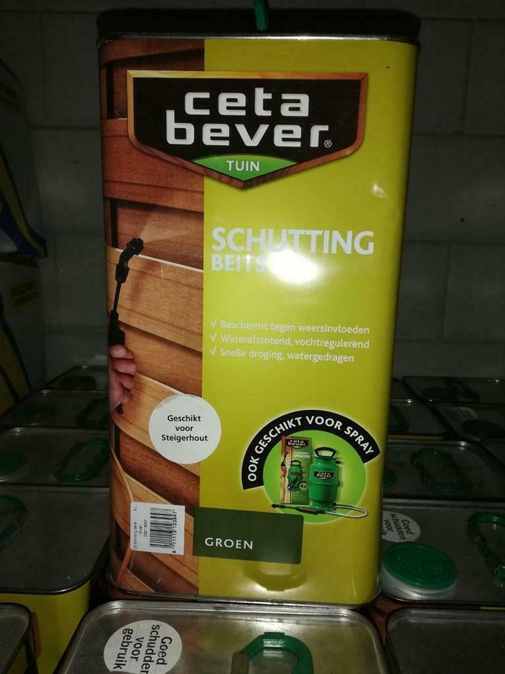 Ceta bever schutting beits, Doe-het-zelf en Verbouw, Verf, Beits en Lak, Nieuw, Beits, Groen, Ophalen
