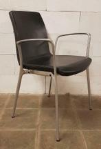 Comfortabele zwart leren design stoelen, Jorge Pensi, Akaba