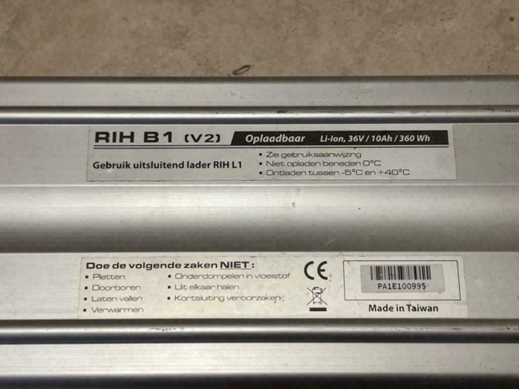 ≥ RIH B1 (V1/V2) accu 36v 10Ah 360Wh — Fietsaccessoires | Fietsaccu's —  Marktplaats