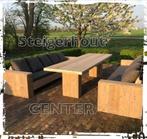 Steigerhouten TUINMEUBELEN Tuinset Loungebank Tuinbank Tuin, Verzenden, Steigerhout, Nieuw, Eettafel
