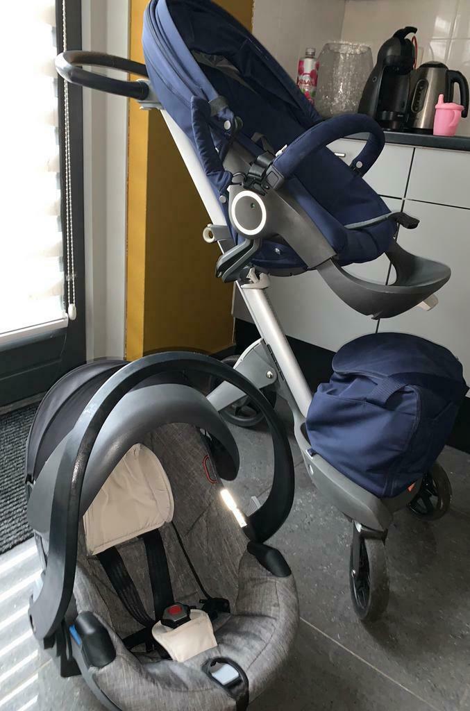 ≥ Stokke kinderwagen met stokke maxi cosi te koop — Kinderwagens en  Combinaties — Marktplaats