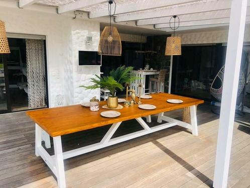 kloostertafel de Luxe Extreme Supreme 115 x 330 x 77 cm, Huis en Inrichting, Tafels | Eettafels, Nieuw, Vijf personen of meer