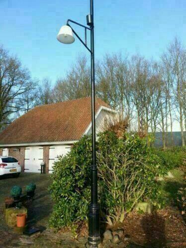 Gietijzer lantaarnpalen oud vanaf ca 1900 nostalgisch, Tuin en Terras, Buitenverlichting, Gebruikt, Staande lamp, IJzer, Ophalen of Verzenden