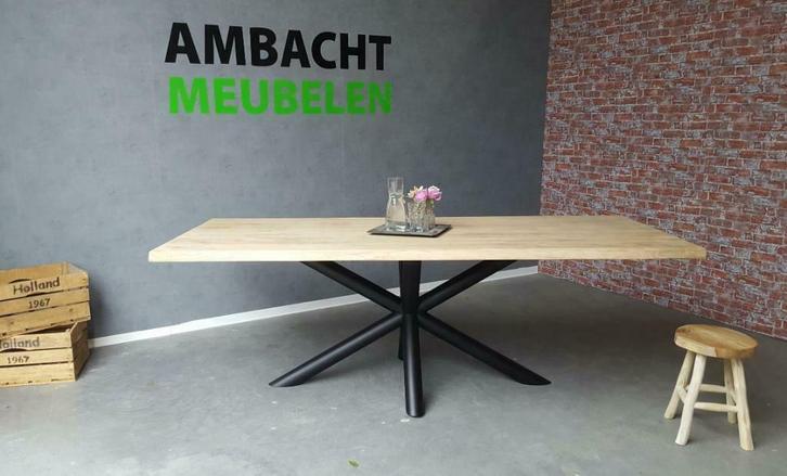 Eikenhouten Eettafels Tafel Vergadertafels MASSIEF Eiken !!!, Huis en Inrichting, Tafels | Eettafels, Nieuw, Eikenhout, Ophalen of Verzenden