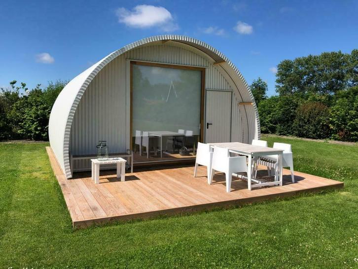 Vakantiehuisje, tiny house, nissenhut, tuinhuis, tent, Tuin en Terras, Tuinhuizen, Nieuw, Tuinhuis, Hout, 500 cm of meer, 400 cm of meer