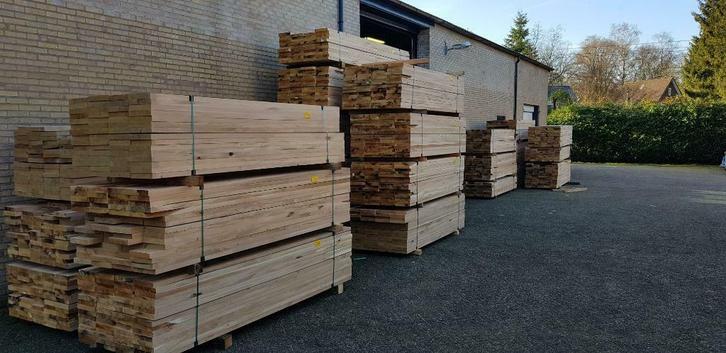 Grote voorraad nieuw en oud eikenhout, Doe-het-zelf en Verbouw, Hout en Planken, Nieuw, Plank, Eiken, Ophalen of Verzenden