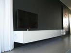 Hangend tv-meubel in Hoogglans lak lange kast Artyx (19), Nieuw, Minder dan 100 cm, 25 tot 50 cm, Glas