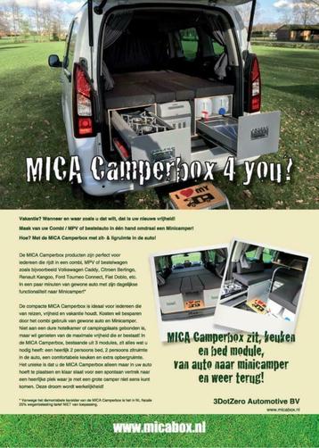 Modulaire MICA CamperBox 1 p. of 2 p. uitv. prijs v.a € 3100