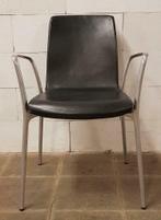 Comfortabele zwart leren design stoelen, Jorge Pensi, Akaba