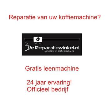 Defecte koffie machine? Koffiemachine defect? Reparatie!