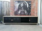 Industrieel tv meubel met lockers 2.5 meter., Nieuw, Minder dan 100 cm, 25 tot 50 cm, 200 cm of meer