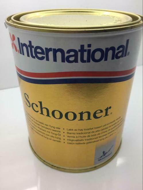 T.K. Partij goedkope International Schooner jachtvernis HG, Doe-het-zelf en Verbouw, Verf, Beits en Lak, Nieuw, Beits, Overige kleuren